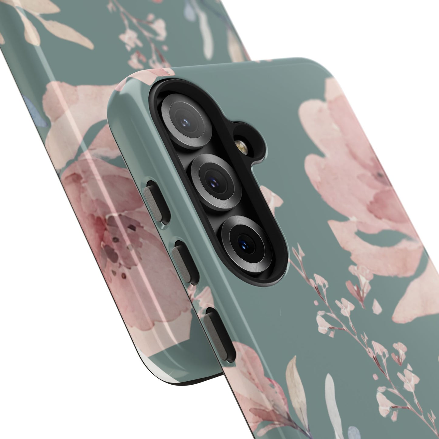 Green Fall floral Tough Phone Cases