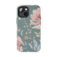 Green Fall floral Tough Phone Cases