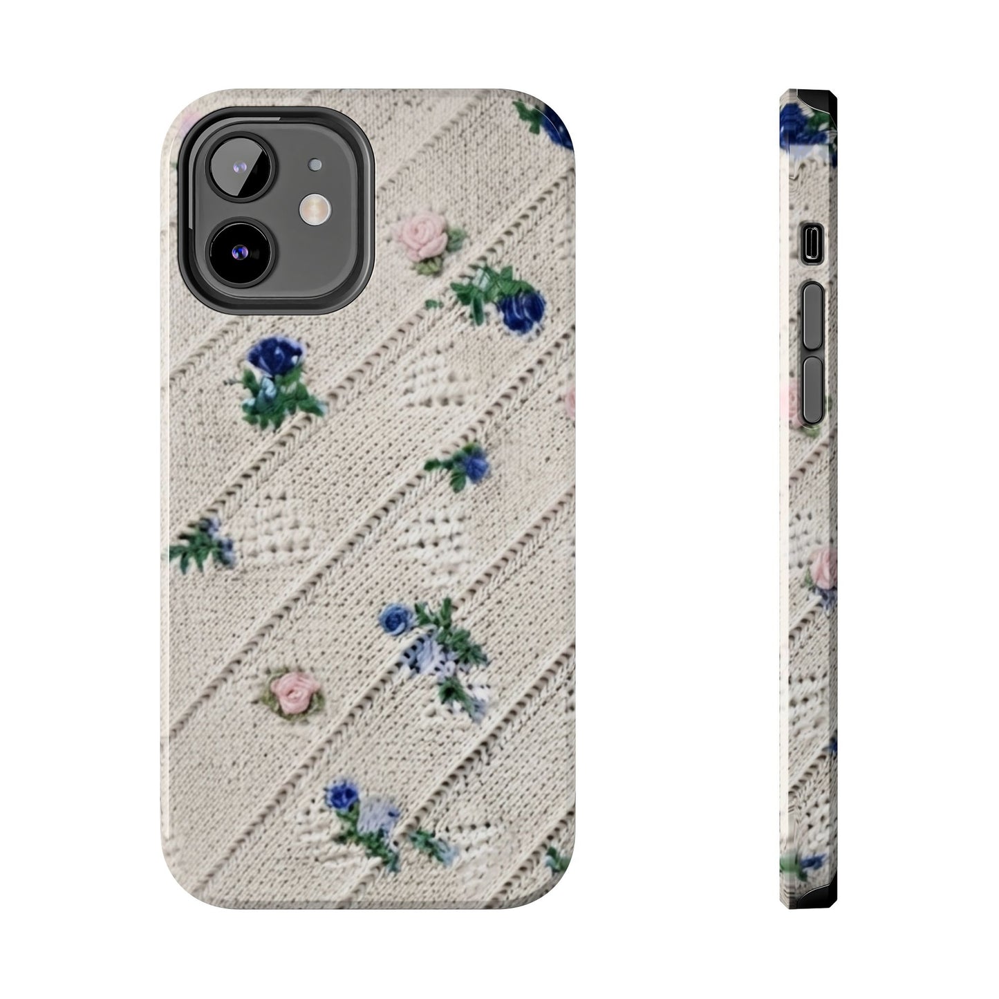 Tough Phone Cases, Fabric Like, Grandmillenial, Floral