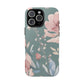 Green Fall floral Tough Phone Cases