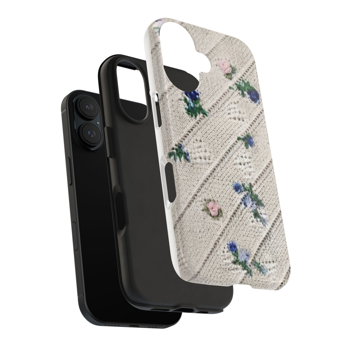 Tough Phone Cases, Fabric Like, Grandmillenial, Floral