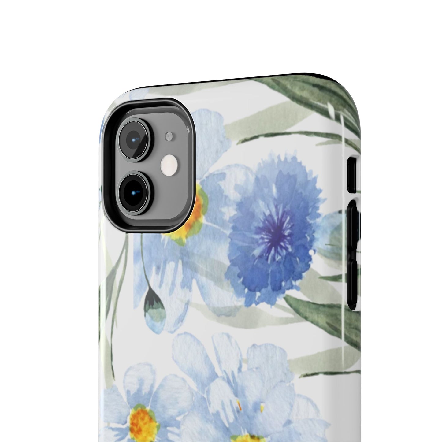 Blue Floral Tough Phone Cases