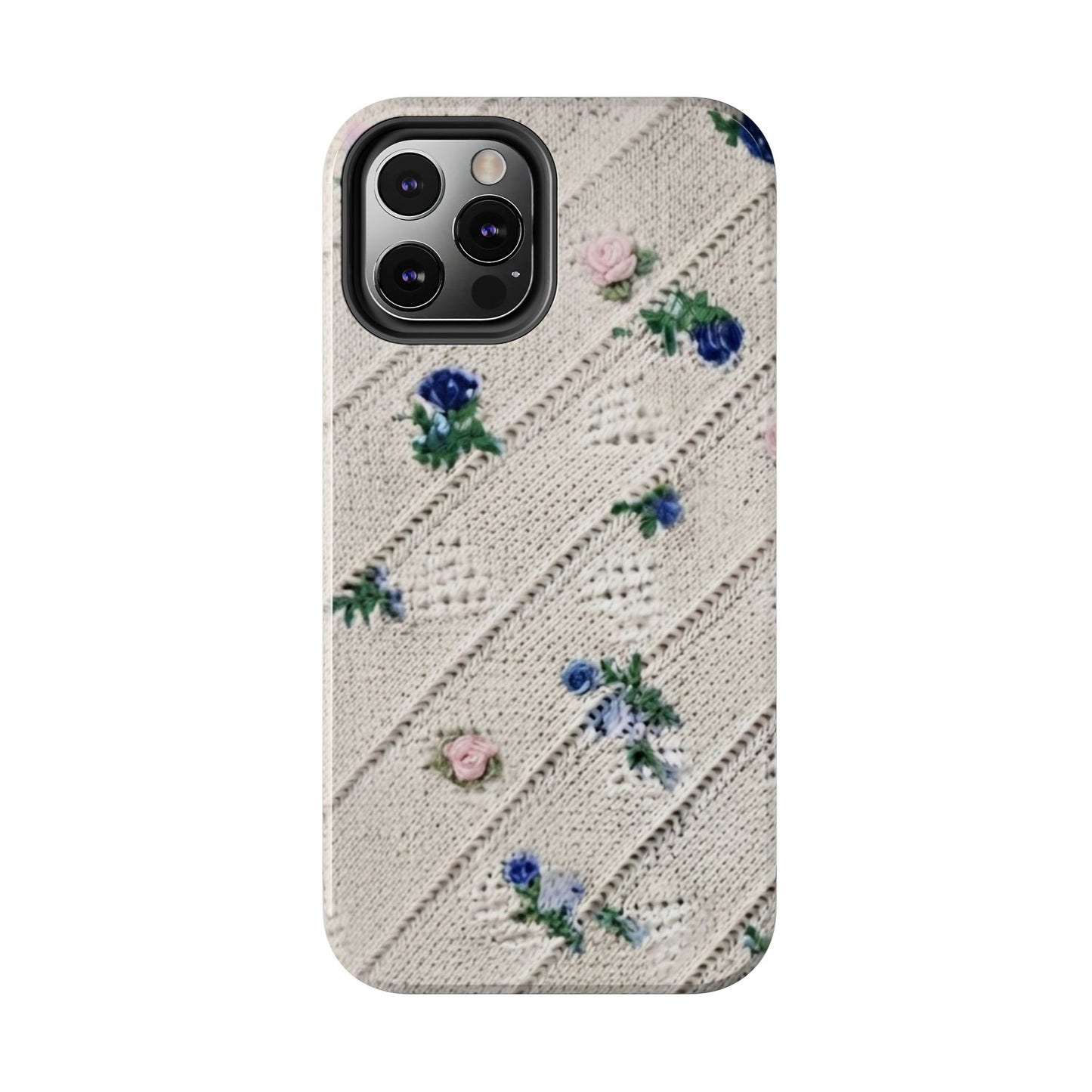 Tough Phone Cases, Fabric Like, Grandmillenial, Floral