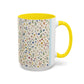 Fall Floral, Yellow Accent Coffee Mug (11, 15oz)