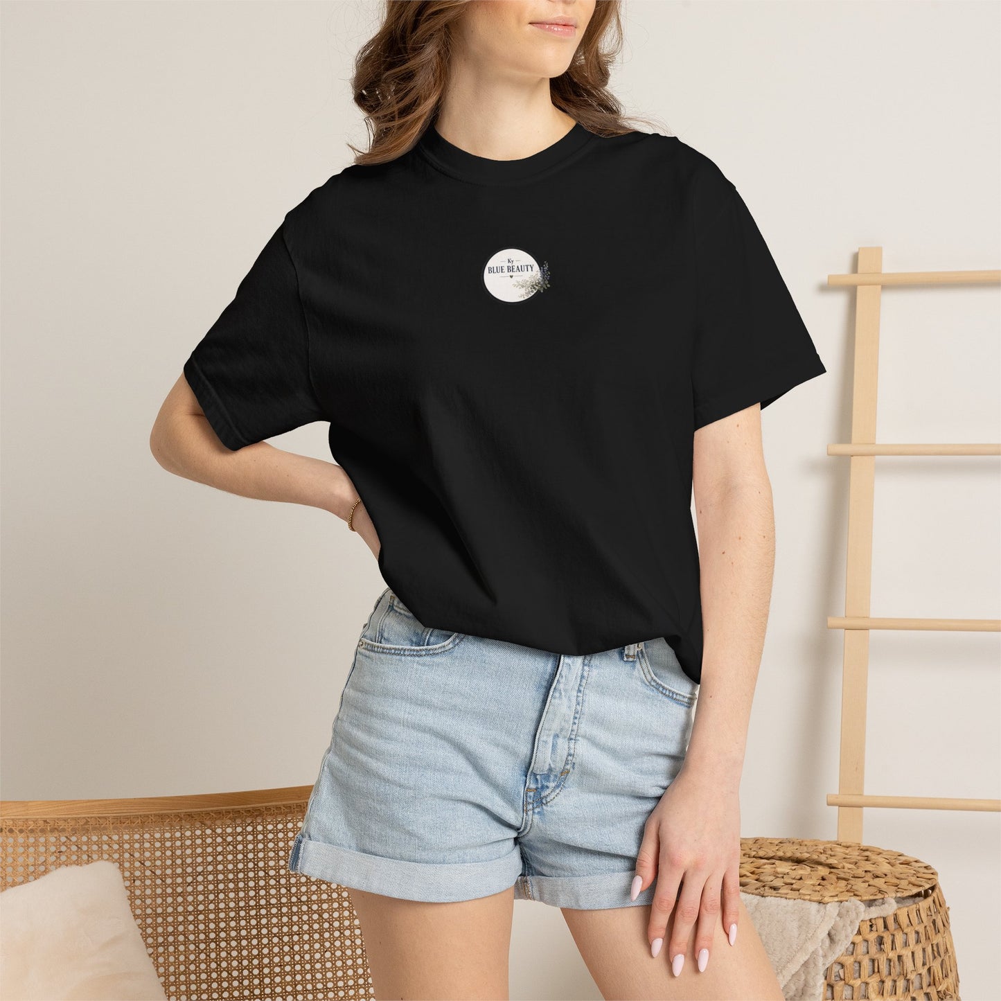 T-Shirt — 'Ky Blue Beauty' Vintage Botanical Tee