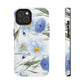 Blue Floral Tough Phone Cases