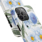 Blue Floral Tough Phone Cases