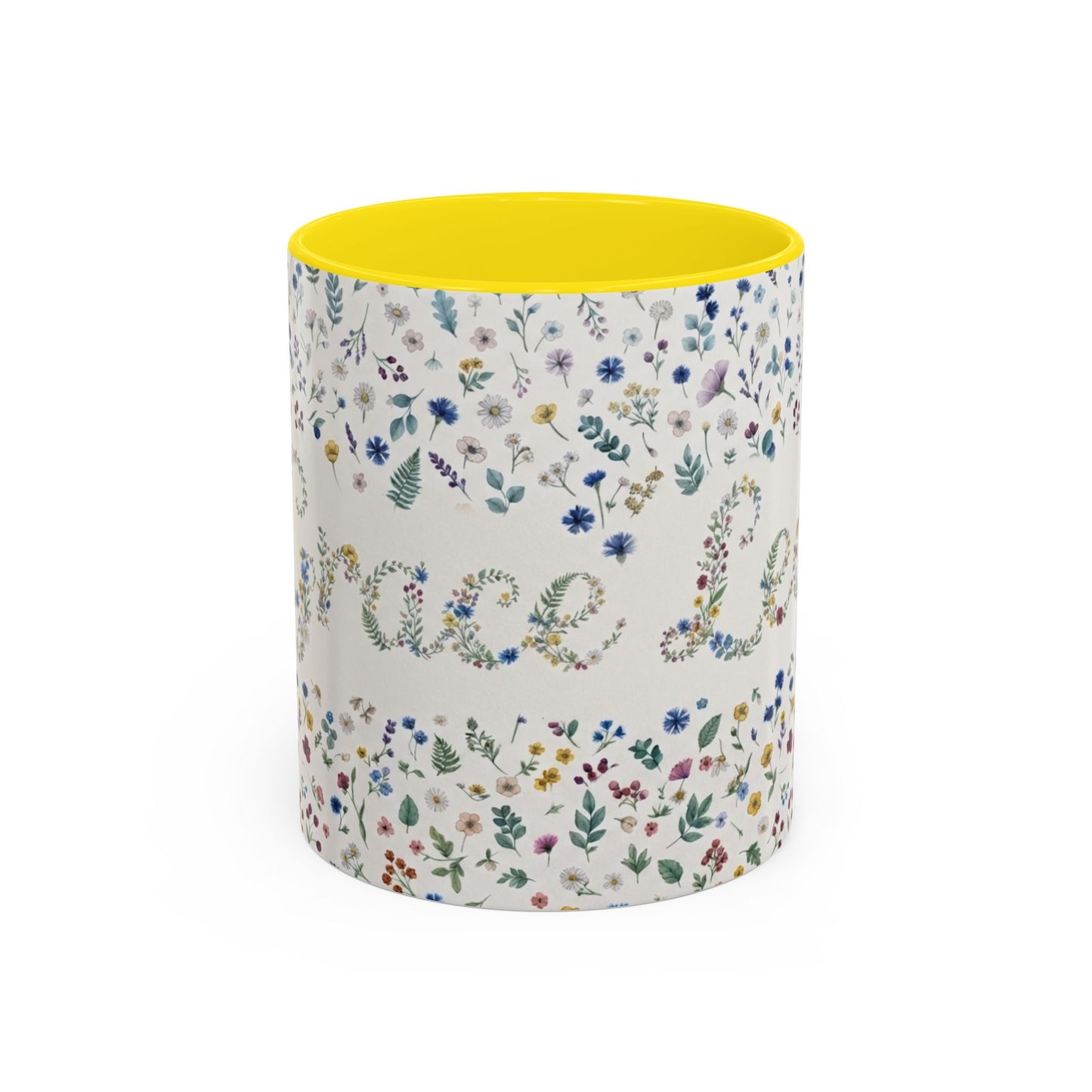 Grace Led Floral, Faith, Coffee Mug (11, 15oz)