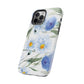 Blue Floral Tough Phone Cases