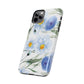 Blue Floral Tough Phone Cases