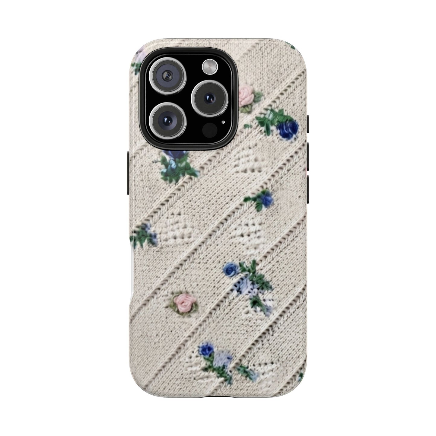 Tough Phone Cases, Fabric Like, Grandmillenial, Floral