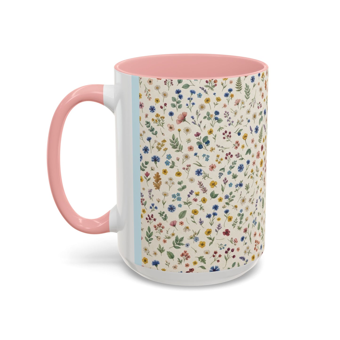 Fall Floral, Yellow Accent Coffee Mug (11, 15oz)