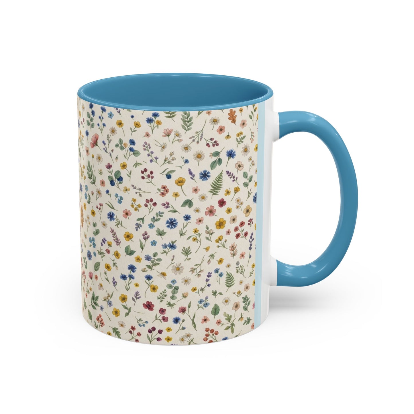 Fall Floral, Yellow Accent Coffee Mug (11, 15oz)