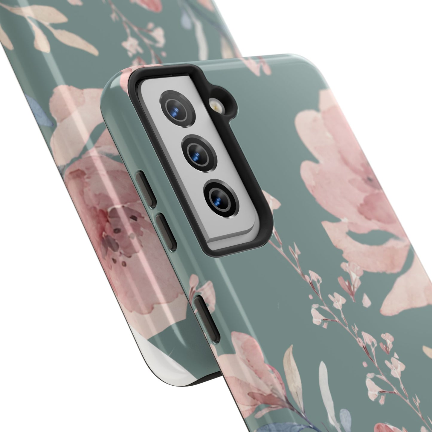 Green Fall floral Tough Phone Cases