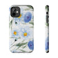 Blue Floral Tough Phone Cases