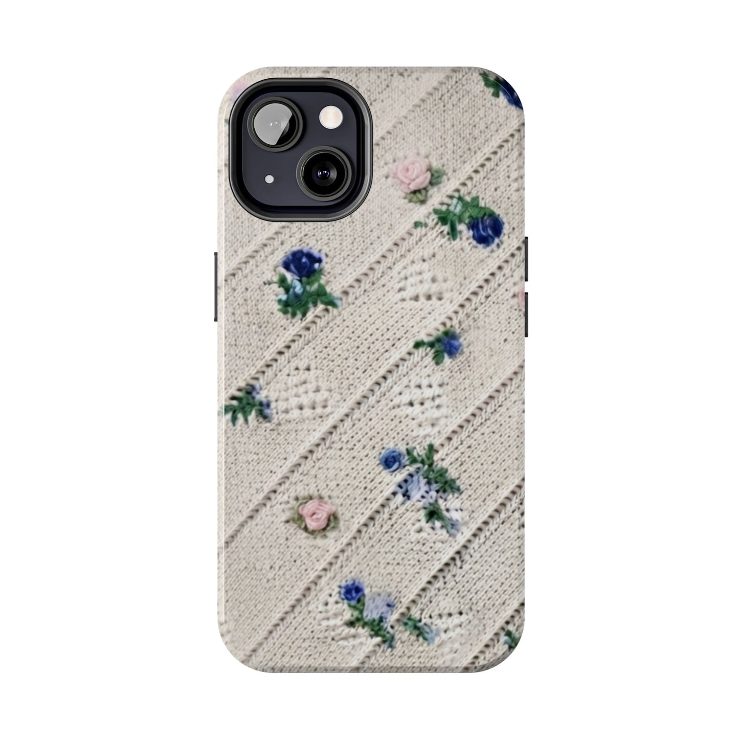 Tough Phone Cases, Fabric Like, Grandmillenial, Floral