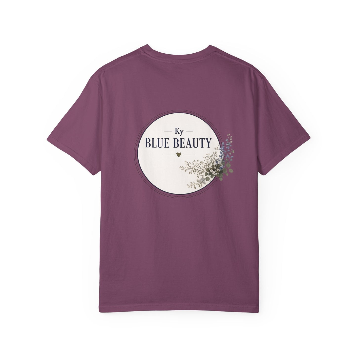 T-Shirt — 'Ky Blue Beauty' Vintage Botanical Tee