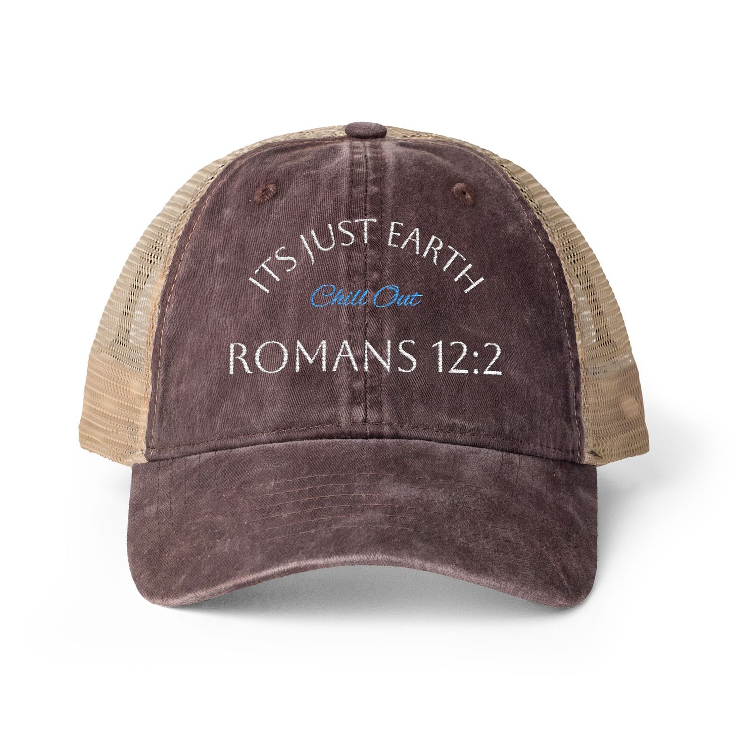 It’s Just Earth Women's Washed Mesh-Back Cap