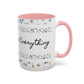 Prayer Changes Everything Accent Coffee Mug (11, 15oz)