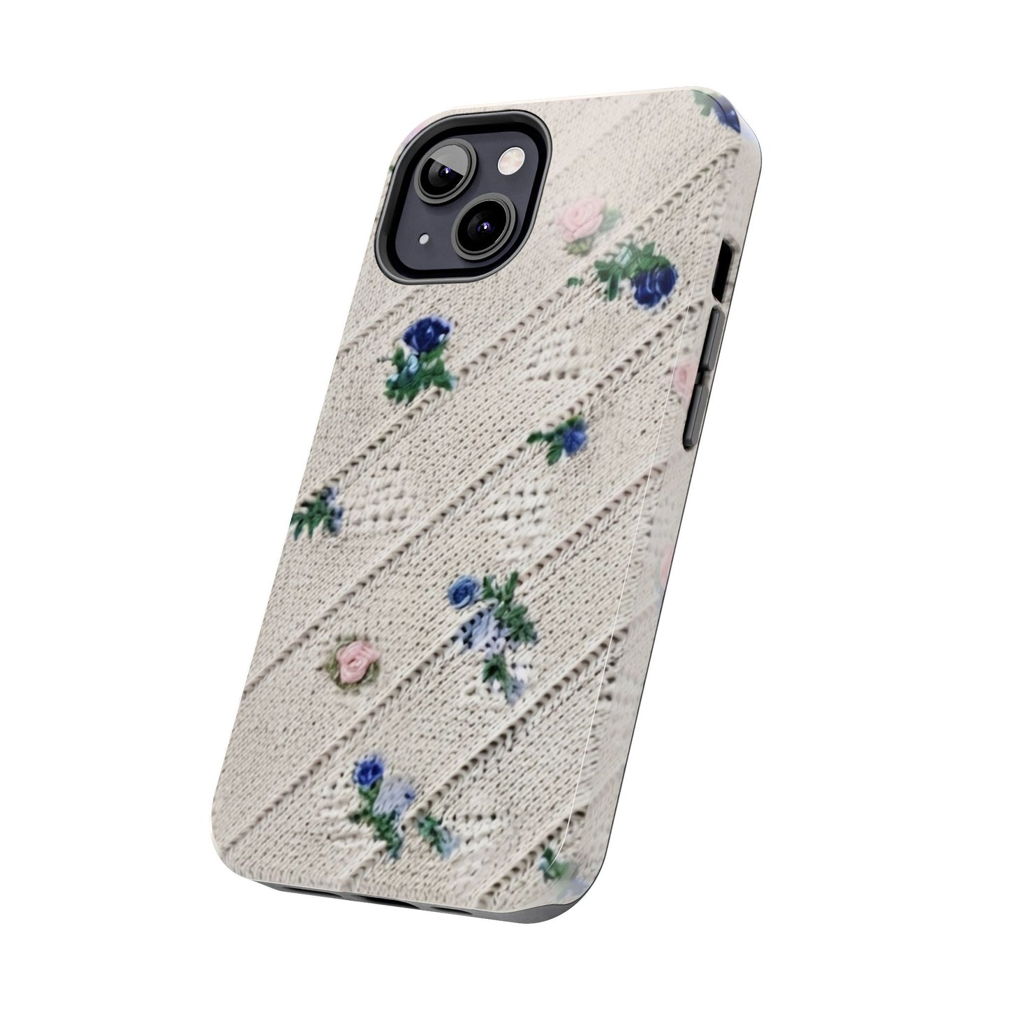 Tough Phone Cases, Fabric Like, Grandmillenial, Floral