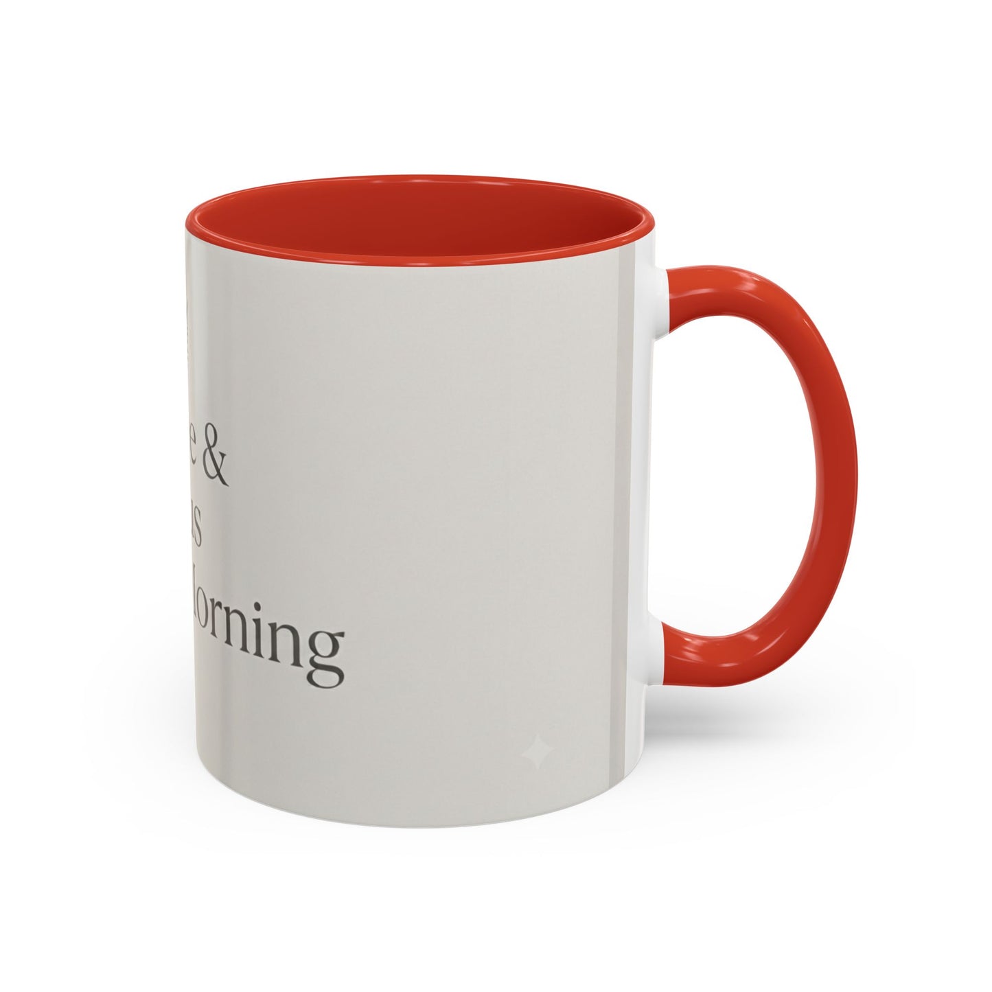 Simple Coffee & Jesus Type of Morning, Faith Accent Coffee Mug (11, 15oz)