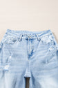 Beau Blue Light Wash Distressed Straight Jeans