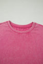 Solid Mineral Wash Short Sleeve Oversized Tee