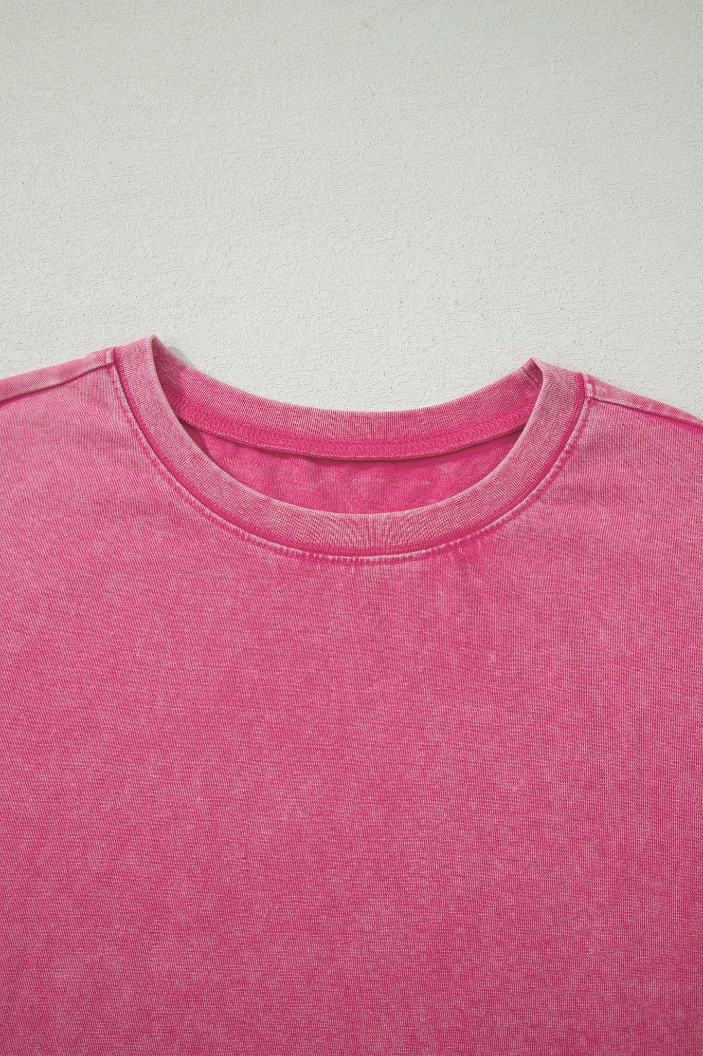 Solid Mineral Wash Short Sleeve Oversized Tee