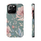 Green Fall floral Tough Phone Cases