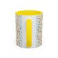Fall Floral, Yellow Accent Coffee Mug (11, 15oz)