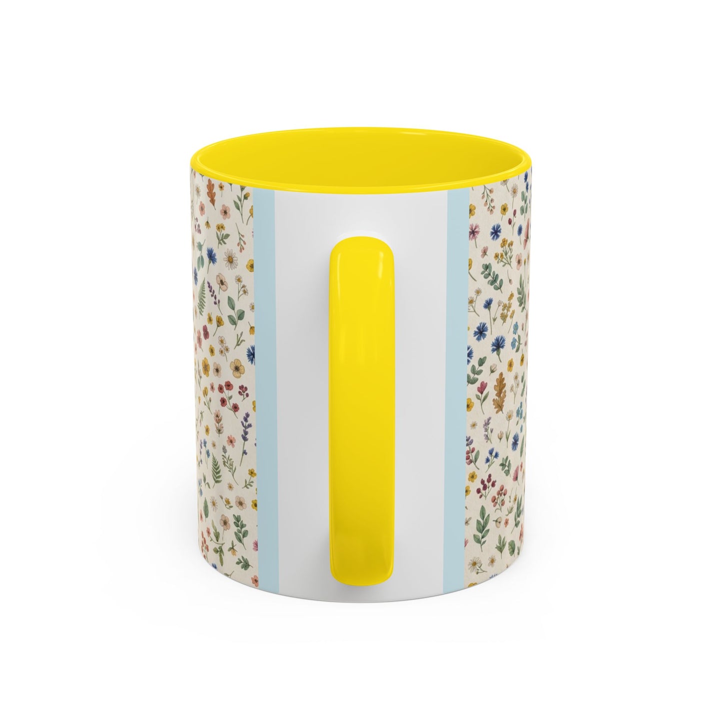 Fall Floral, Yellow Accent Coffee Mug (11, 15oz)