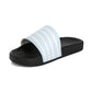 Striped Light Blue Women's Slide Sandals — Casual Pool & Beach Slides