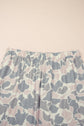 Plus Size Camo Top & Wide Leg Pants Set