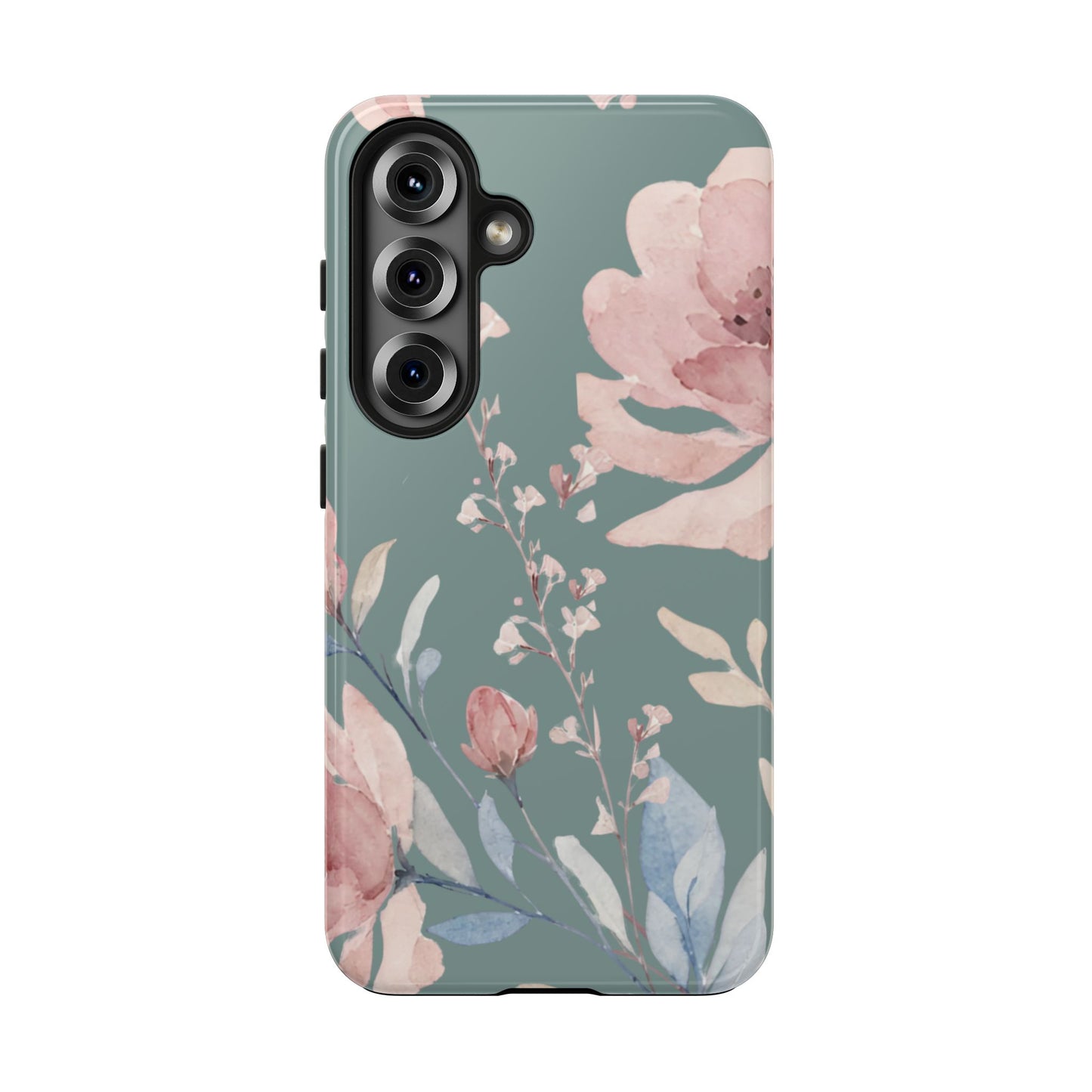 Green Fall floral Tough Phone Cases