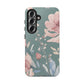 Green Fall floral Tough Phone Cases