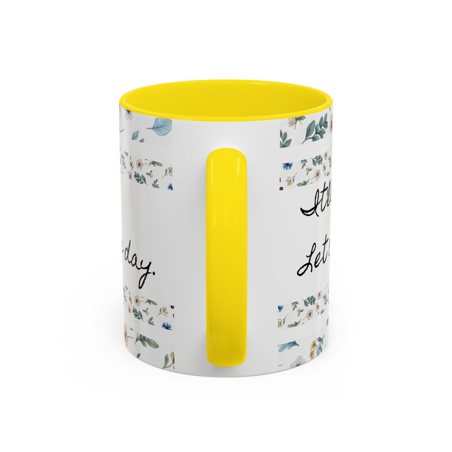 "It's okay, Let Coffee & Prayer Fuel the day." Accent Coffee Mug (11, 15oz)