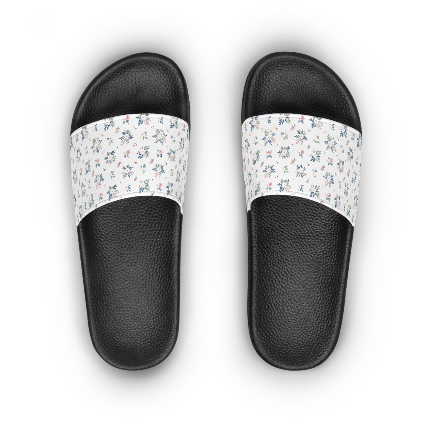 Floral Print Slide Sandals — Women's Cute Summer Slides