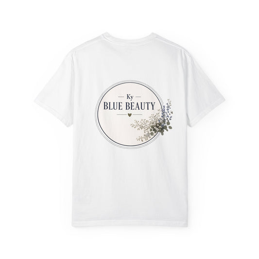 T-Shirt — 'Ky Blue Beauty' Vintage Botanical Tee