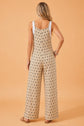 Polka Dot & Floral Spaghetti Strap Jumpsuit