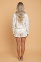 Floral Long Sleeve Top & Pocketed Shorts Set