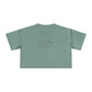 Crop Tee — "It's Just Earth" Romans 12:2 Minimalist Christian Graphic