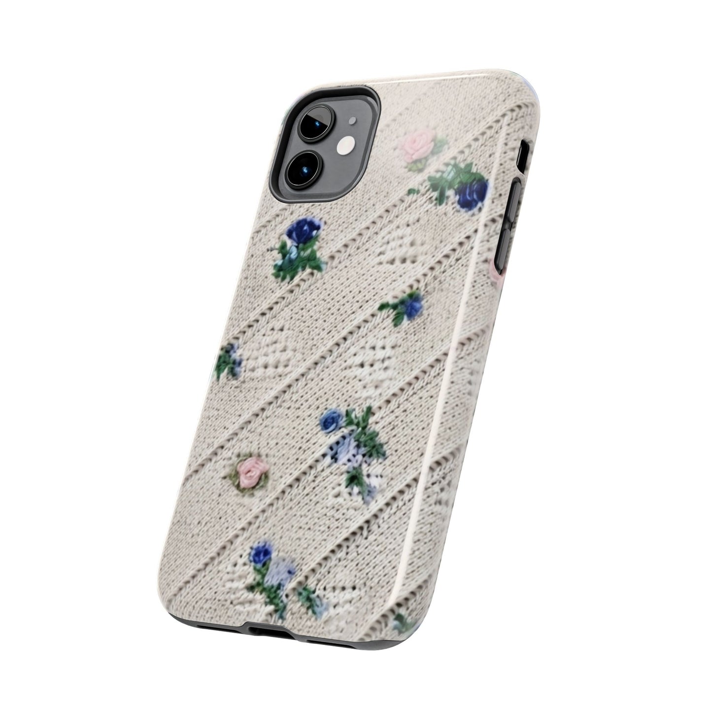 Tough Phone Cases, Fabric Like, Grandmillenial, Floral