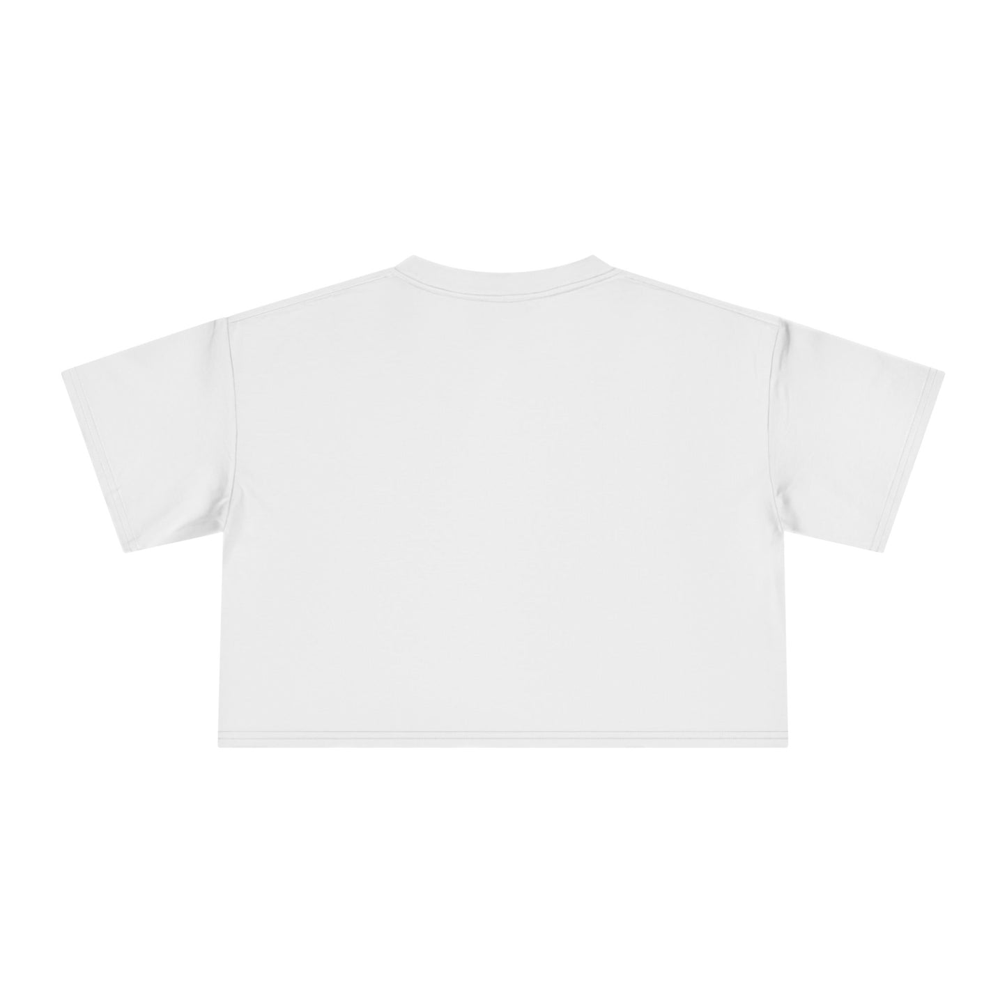 Crop Tee — "It's Just Earth" Romans 12:2 Minimalist Christian Graphic
