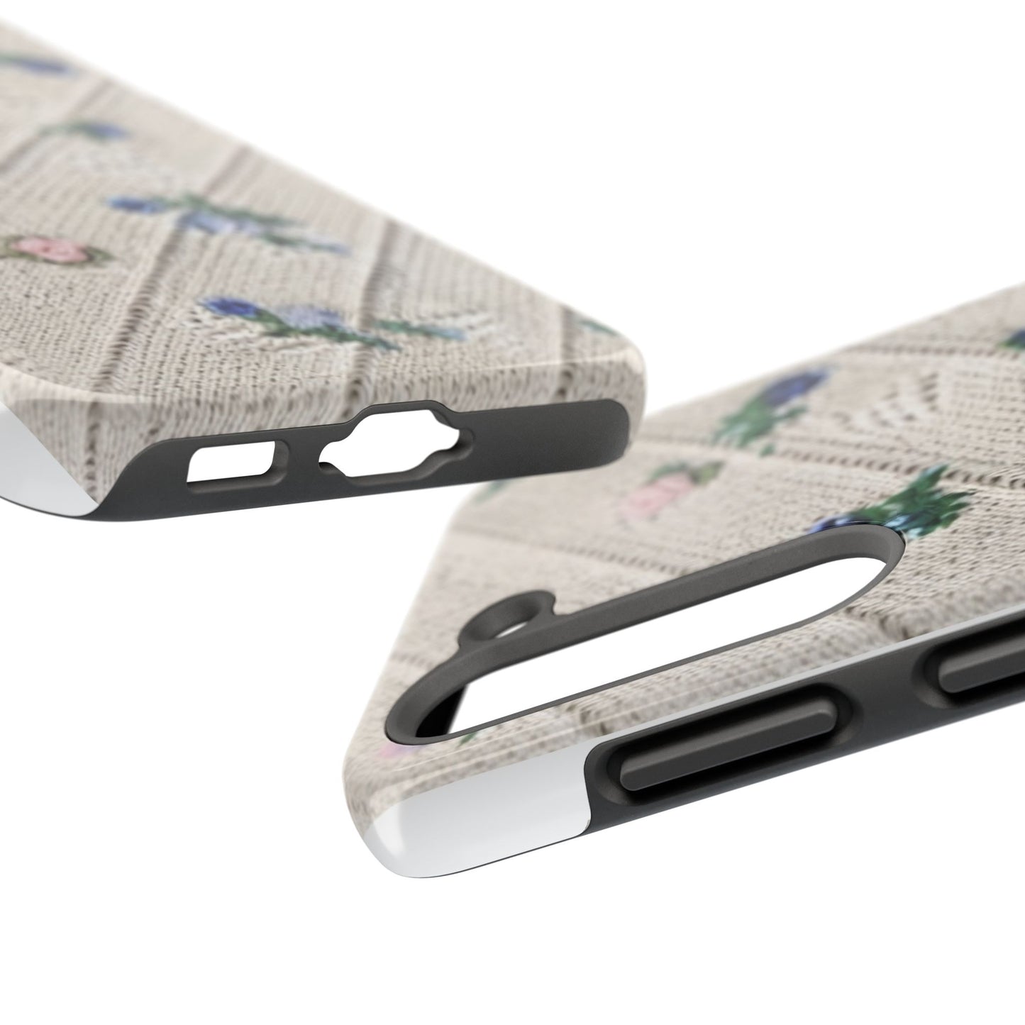 Tough Phone Cases, Fabric Like, Grandmillenial, Floral