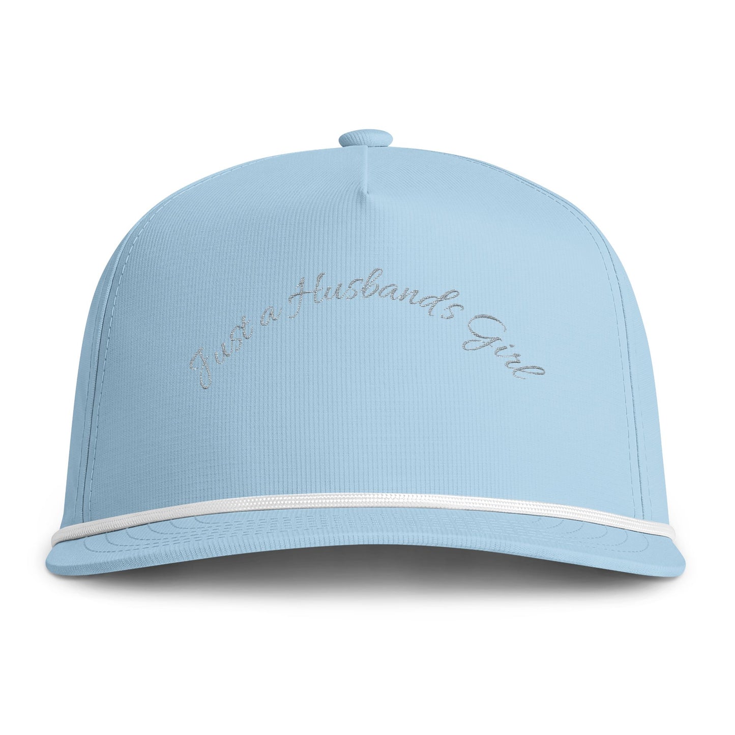 Baseball Cap — "Just a Husband’s Girl" Embroidered Rope Trucker Cap