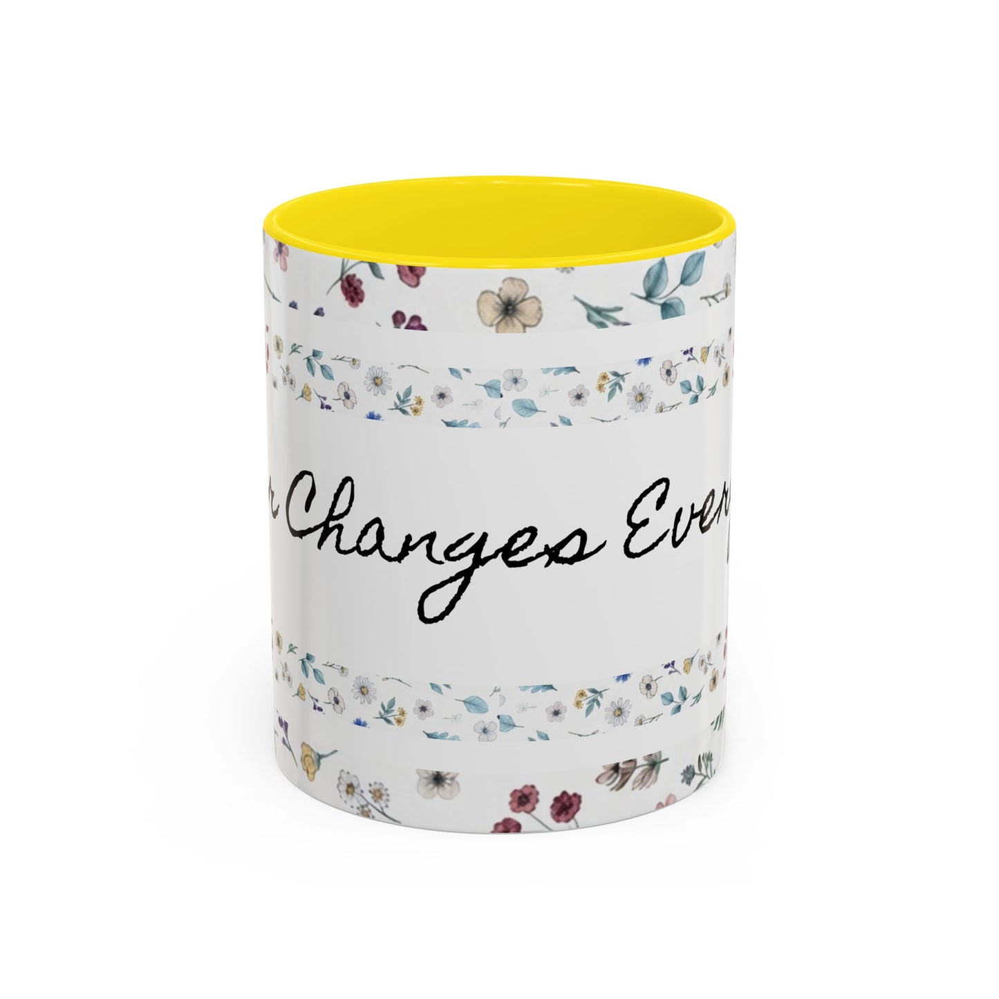 Prayer Changes Everything Accent Coffee Mug (11, 15oz)