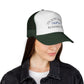 Trucker Cap — "It's Just Earth, Chill Out" Romans 12:2 Christian Mesh Hat