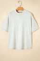 Reversible Contrast Stitching Mock Neck T-Shirt