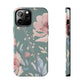 Green Fall floral Tough Phone Cases