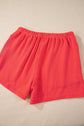 Corded Knit Long Sleeve Top and Shorts Set